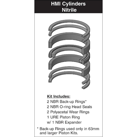Parker - After Market Parts Hydraulic Cylinder Repair Kit- I-PK-N-N-10-40mm PN040HM001